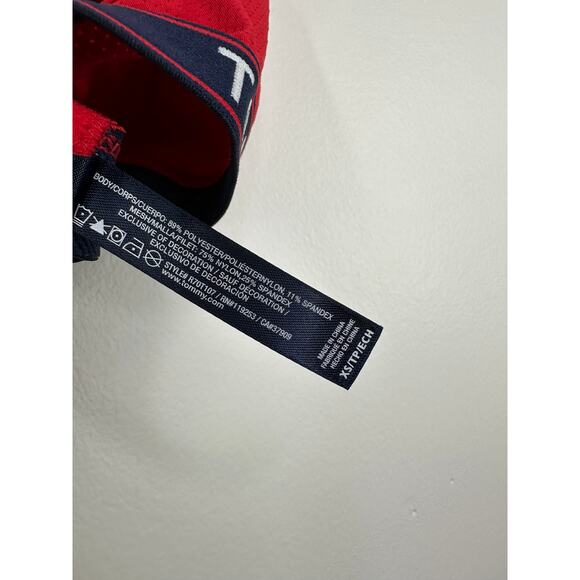 Tommy Hilfiger Red Mesh Trim Triangle Bralette Bra Women's Size X-Small XS NWT - Picture 6 of 7